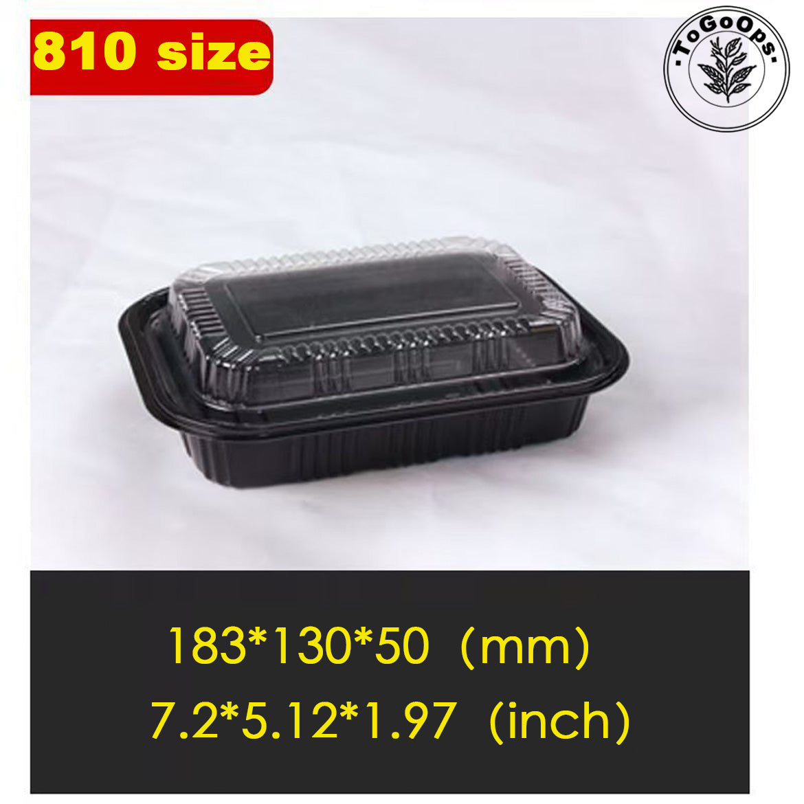 Rectangular Japanese-Style Single-Compartment Sushi Containers with Lids – Plastic Takeout Trays for Sushi, Sashimi & Desserts