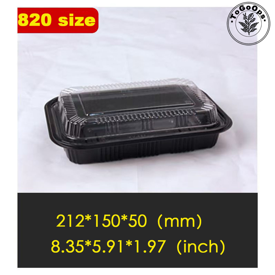 Rectangular Japanese-Style Single-Compartment Sushi Containers with Lids – Plastic Takeout Trays for Sushi, Sashimi & Desserts