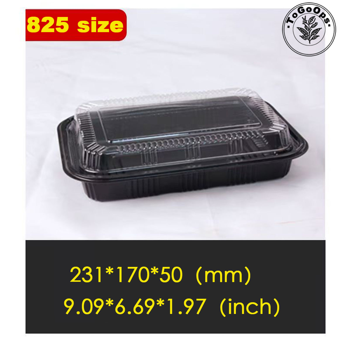 Rectangular Japanese-Style Single-Compartment Sushi Containers with Lids – Plastic Takeout Trays for Sushi, Sashimi & Desserts