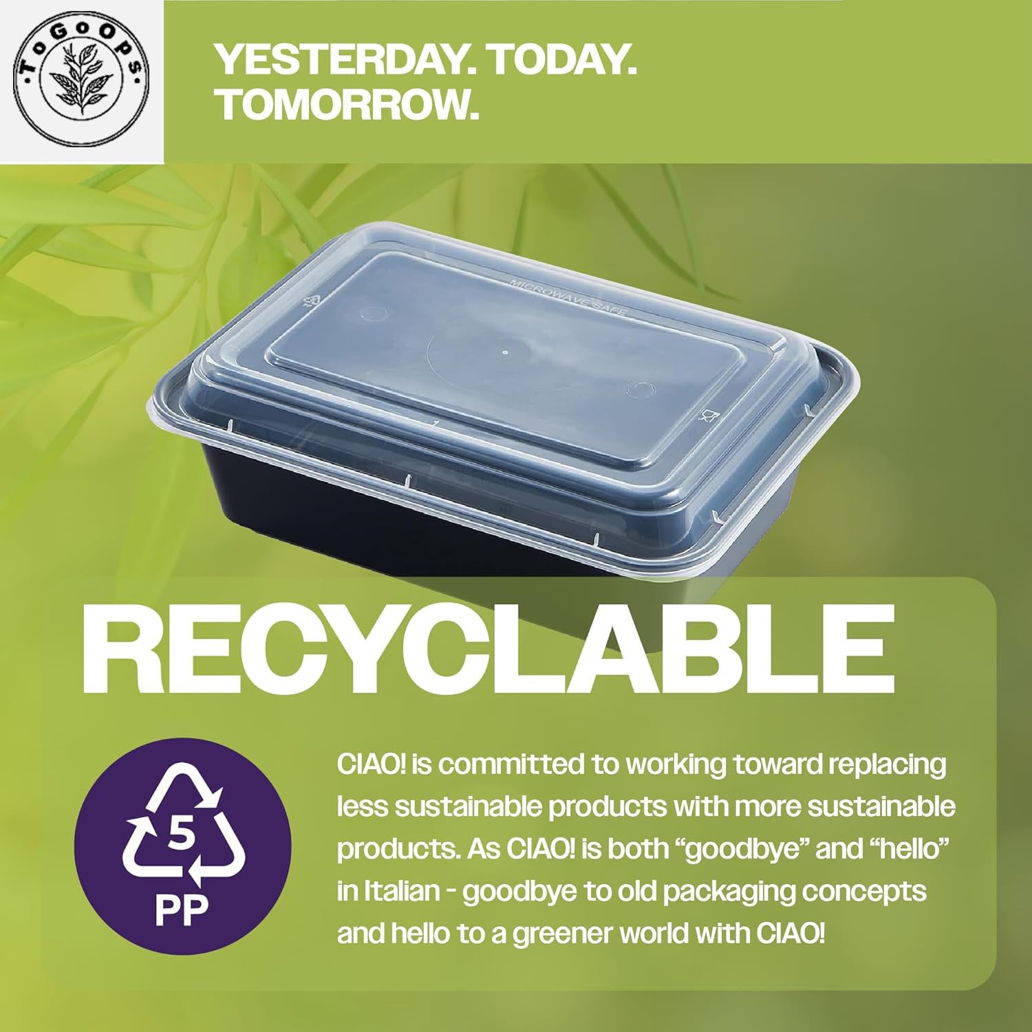 25/28/32oz Square Disposable Food Containers with Lids (150 Pack, Black & White)