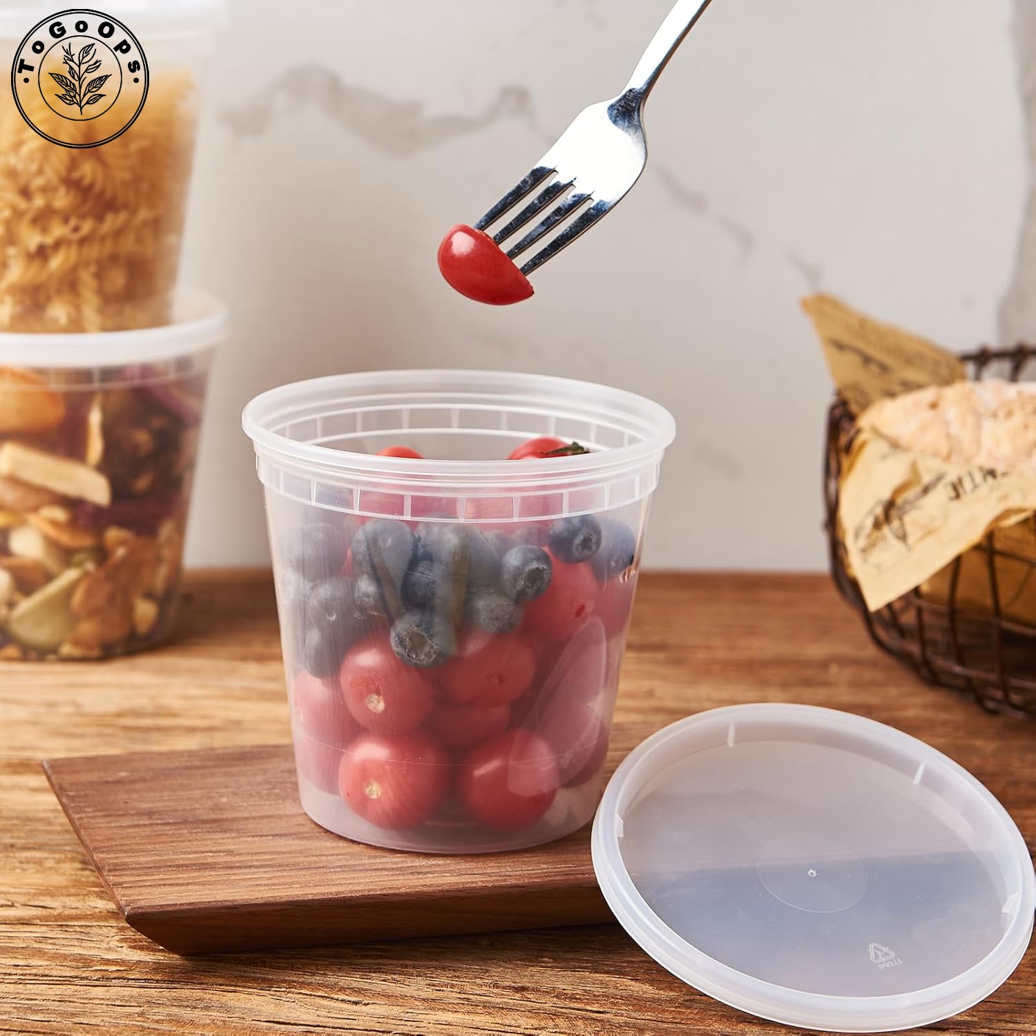 [48 Pack] Disposable Soup Cups with Lids – 8oz, 12oz, 16oz, 24oz, 32oz