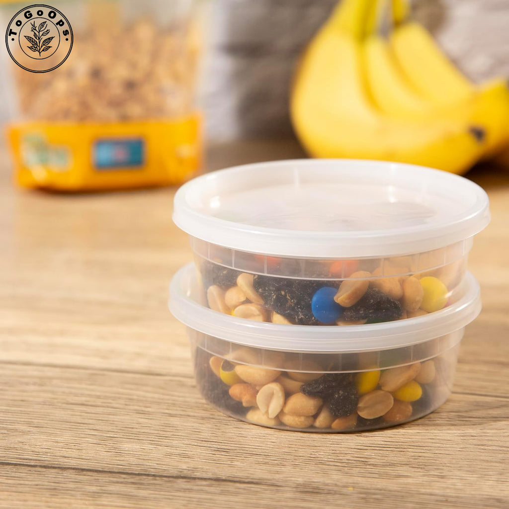 [48 Pack] Disposable Soup Cups with Lids – 8oz, 12oz, 16oz, 24oz, 32oz