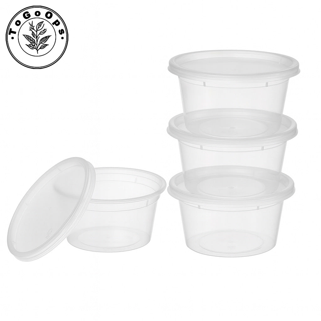 Disposable Soup Cups with Lids – 8oz, 12oz, 16oz, 24oz, 32oz, 240 Pack, Microwave & Freezer Safe