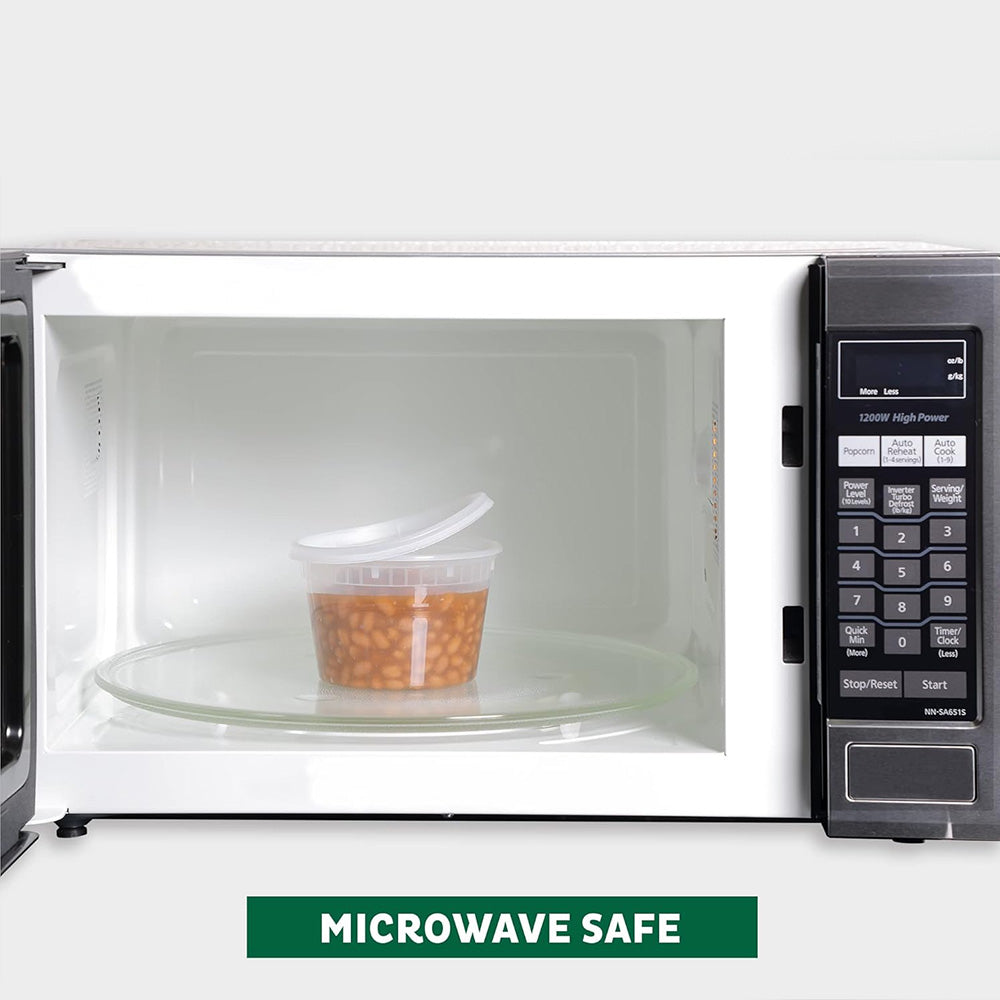 Disposable Soup Cups with Lids – 8oz, 12oz, 16oz, 24oz, 32oz, 240 Pack, Microwave & Freezer Safe