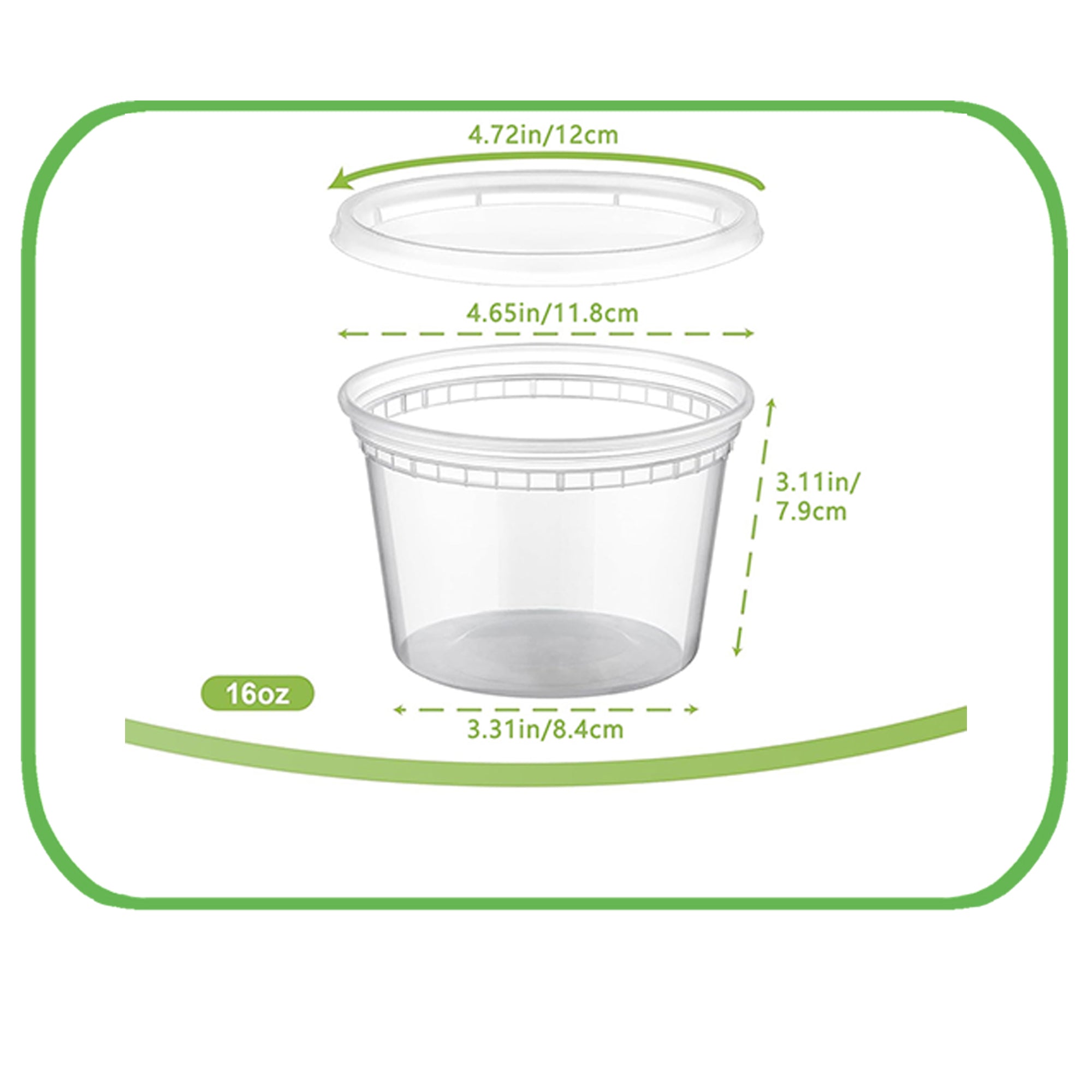 [48 Pack] Disposable Soup Cups with Lids – 8oz, 12oz, 16oz, 24oz, 32oz
