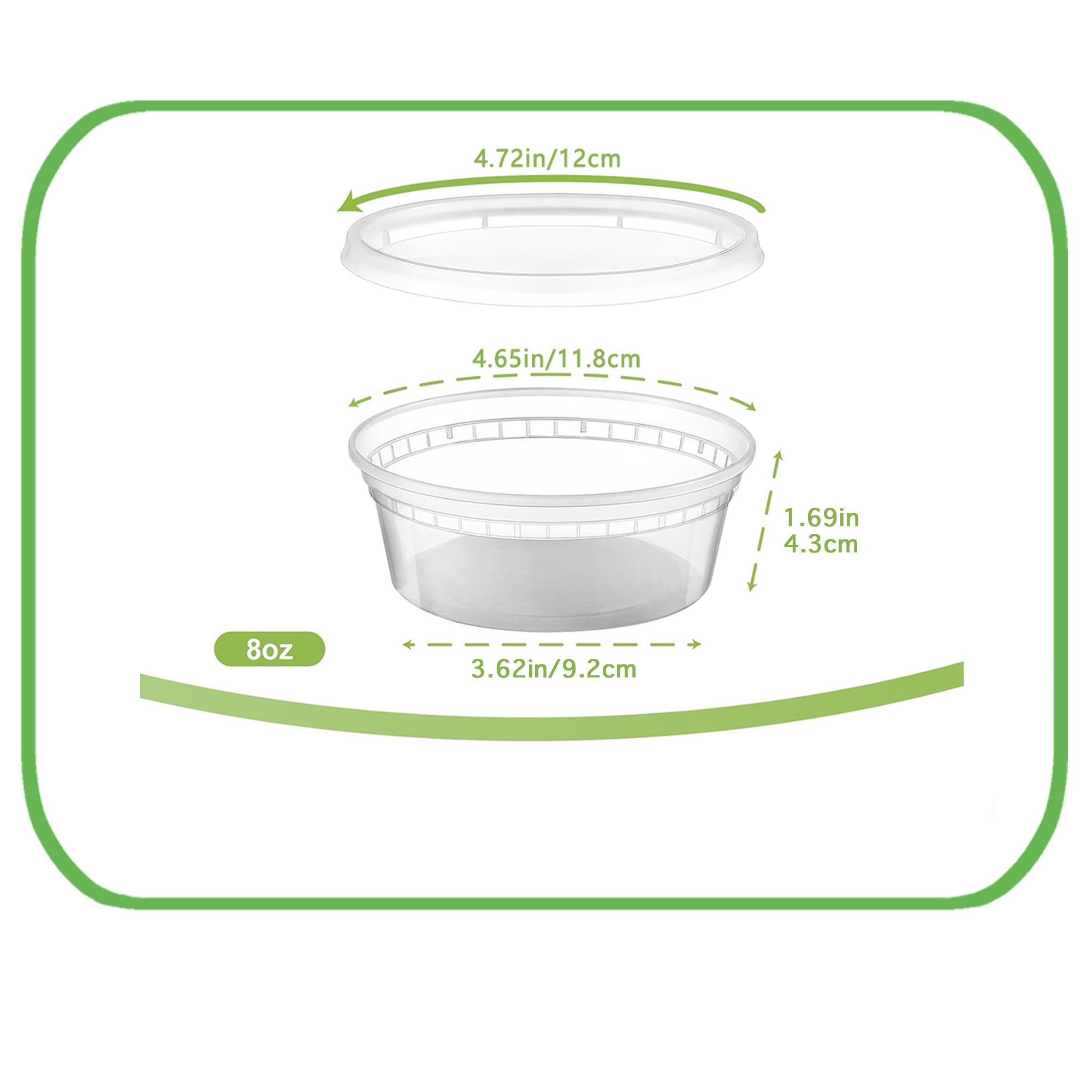 [48 Pack] Disposable Soup Cups with Lids – 8oz, 12oz, 16oz, 24oz, 32oz