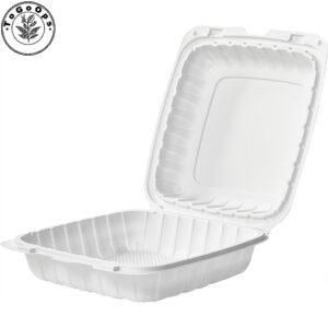 150 Pack – Single Compartment Hinged Clamshell Container