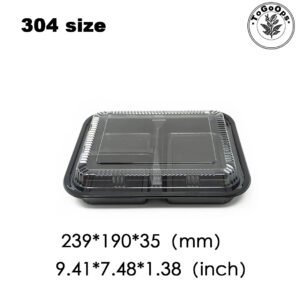 252Pack-3-Compartment Sushi Box