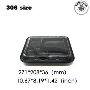 200Pack-5-Compartment Sushi Box