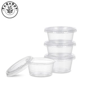 2000pcs Pack – Disposable PP Sauce Cups with Lids
